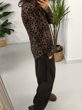 The Cheetah  Mesh - Chocolate (Size 10-16)