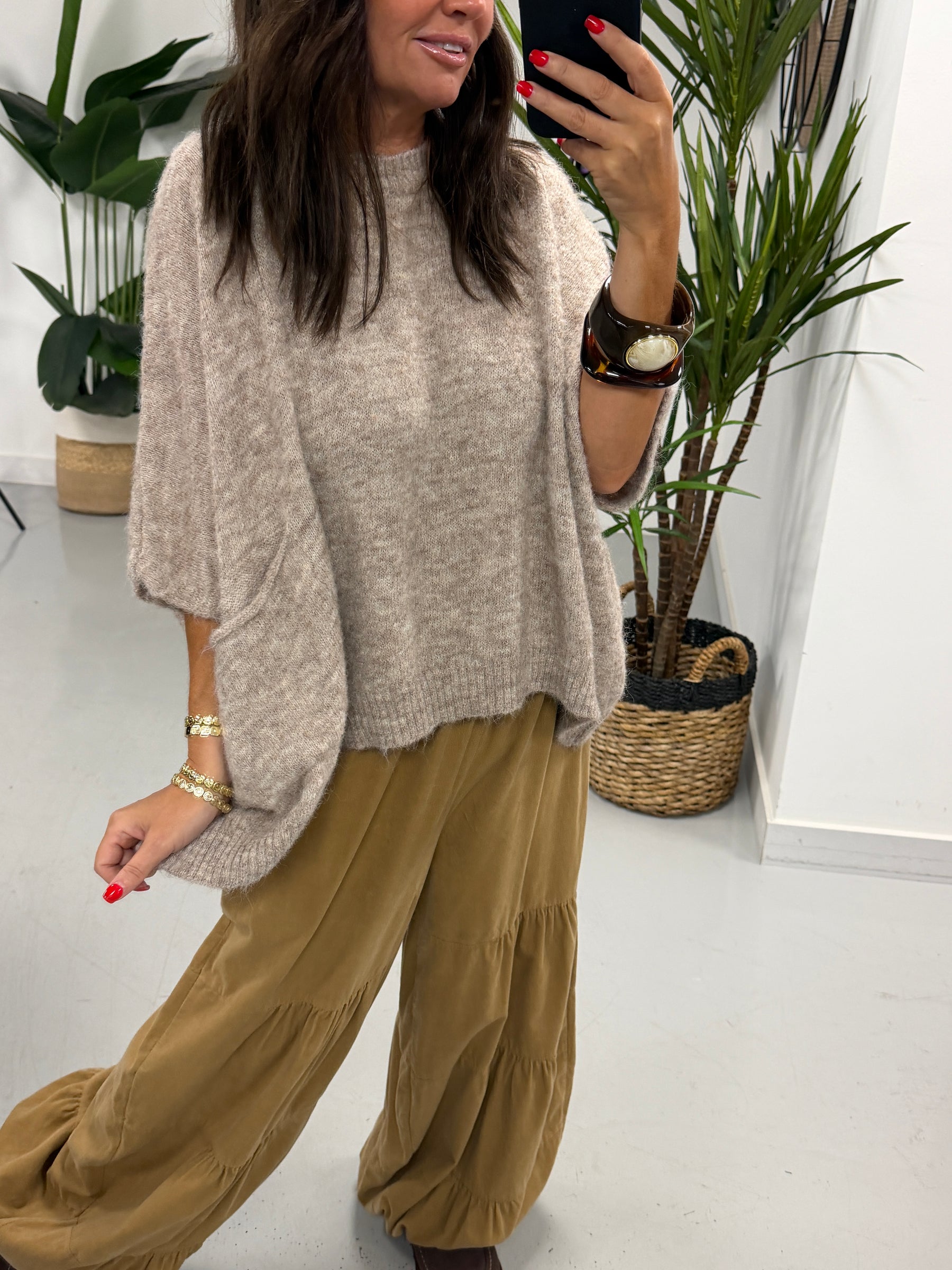 Zeta Otto Slouch Knit - Oatmeal