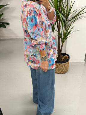 Summer in Bloom Tunic - Blue