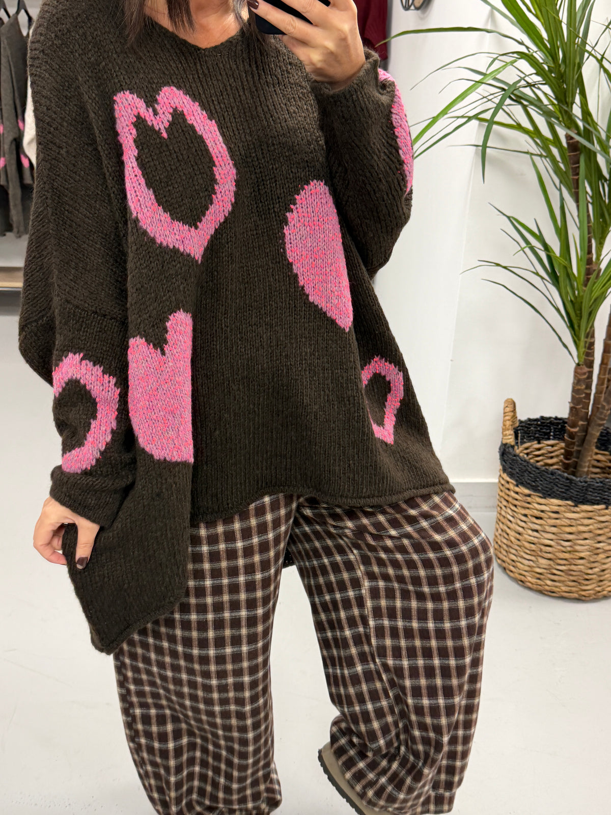 Heart Warmer Soft Knit - Chocolate