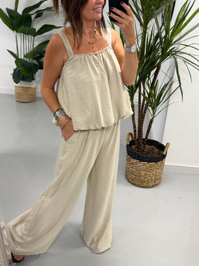 Bubble Inspired Co Ord - Cream