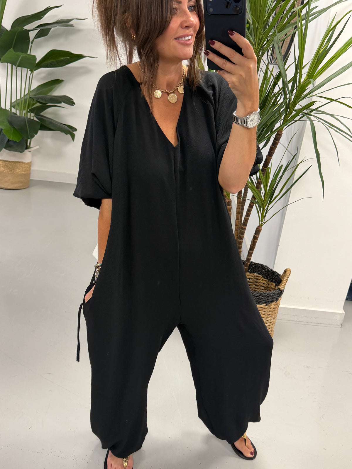 Marrakesh Balloon Jumpsuit - Black