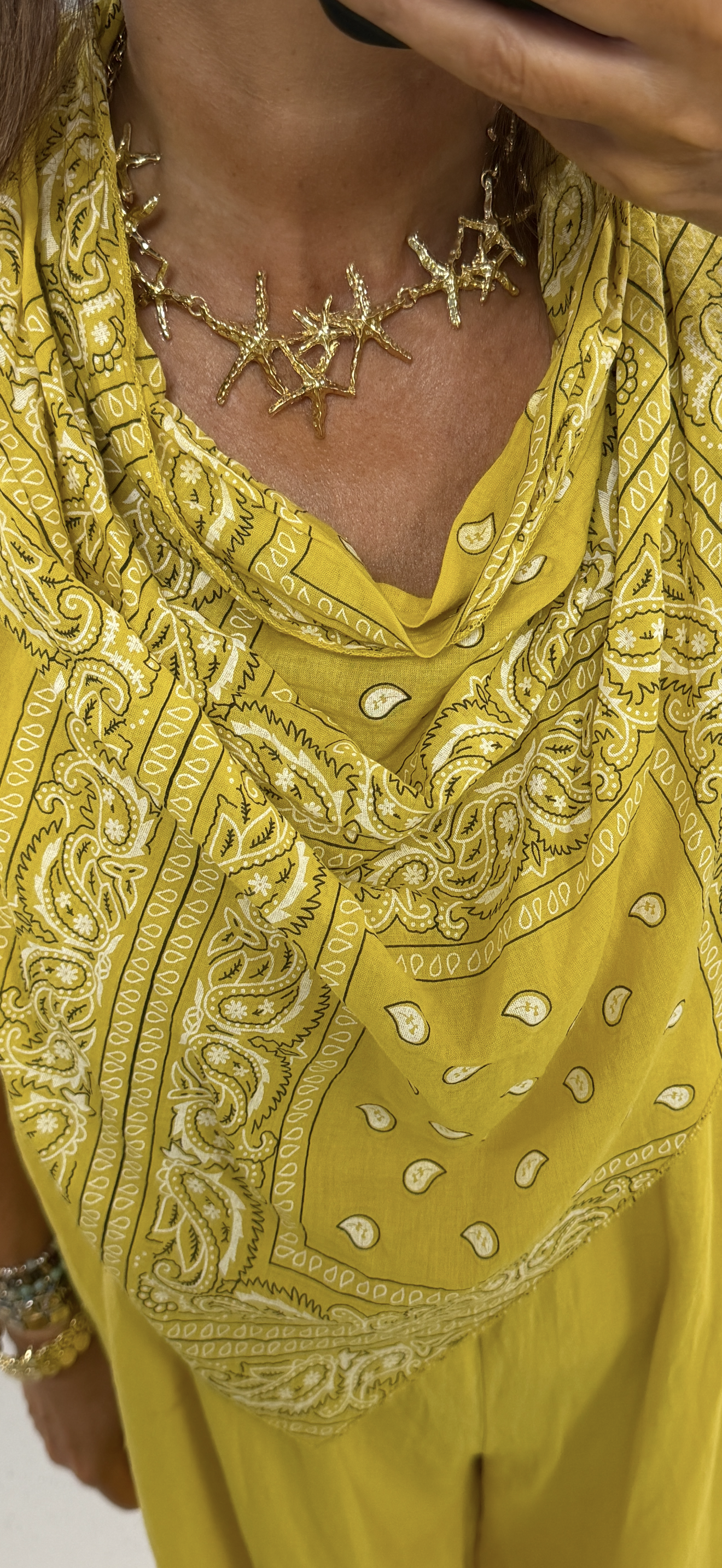 Gold Star Fish Necklace