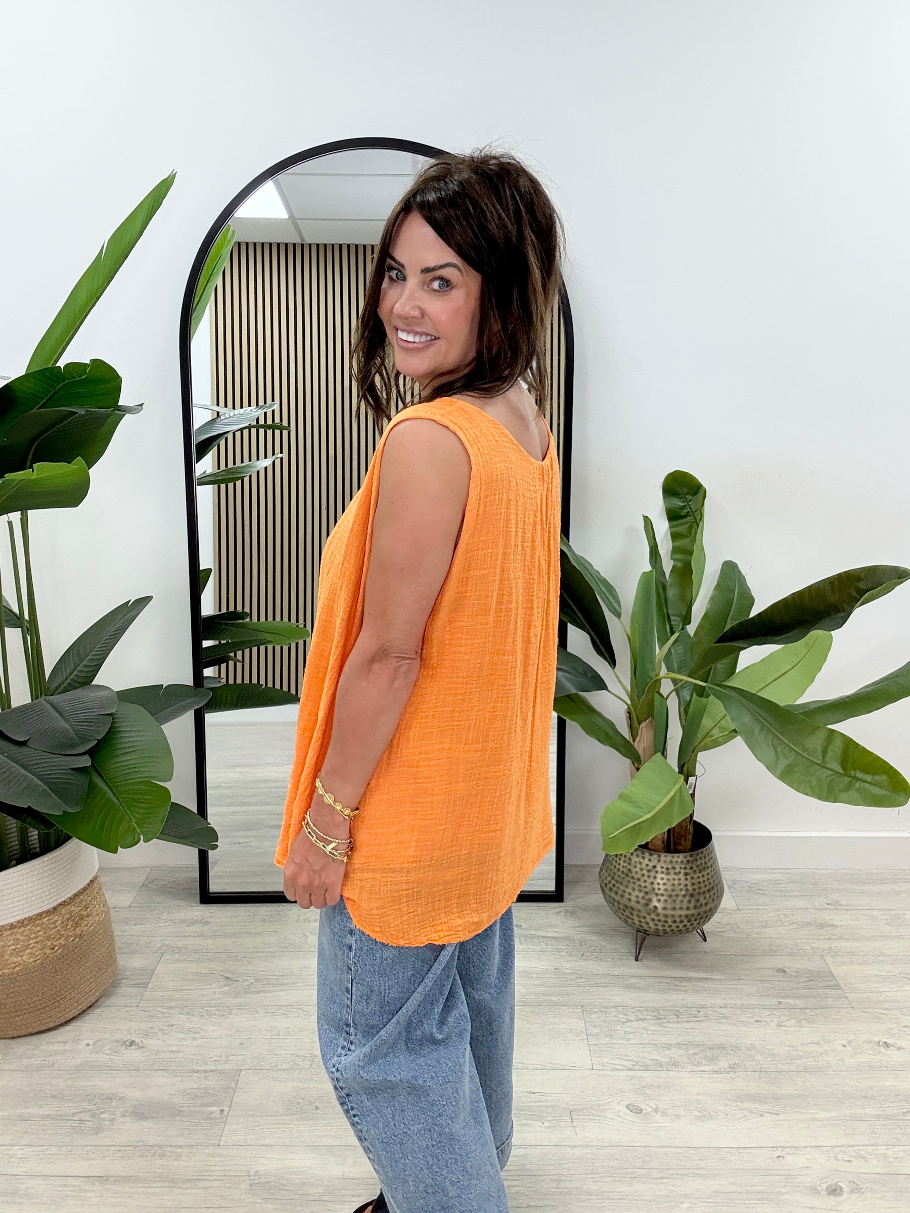 Slouch Vest - Orange