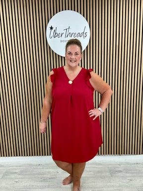Chunky Button Midi  - Mulberry
