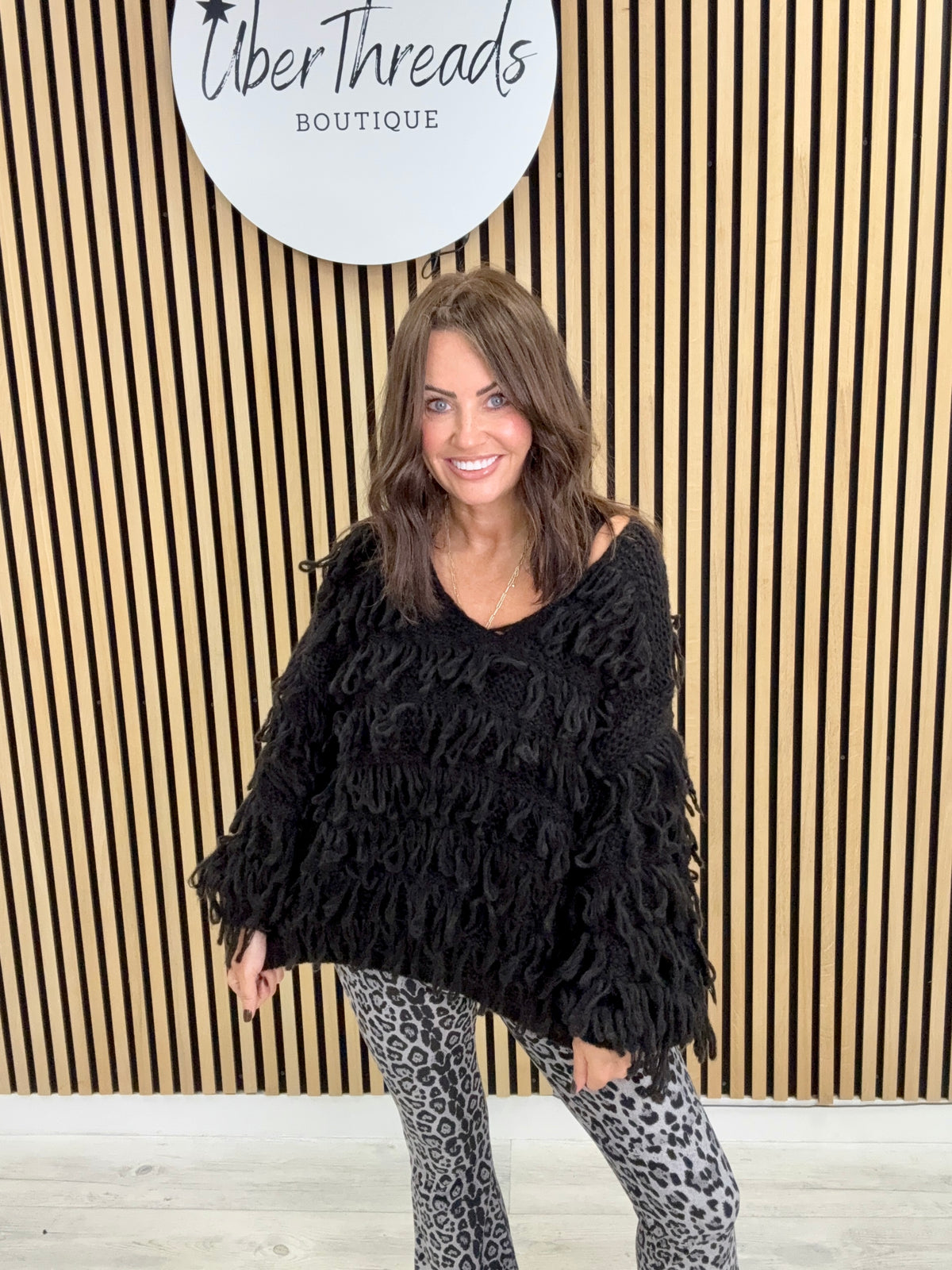 The Shaggy Jumper - Black