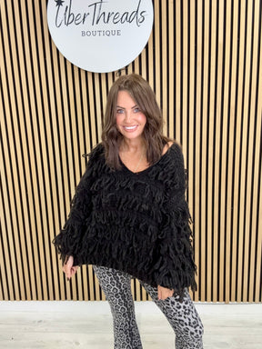 The Shaggy Jumper - Black