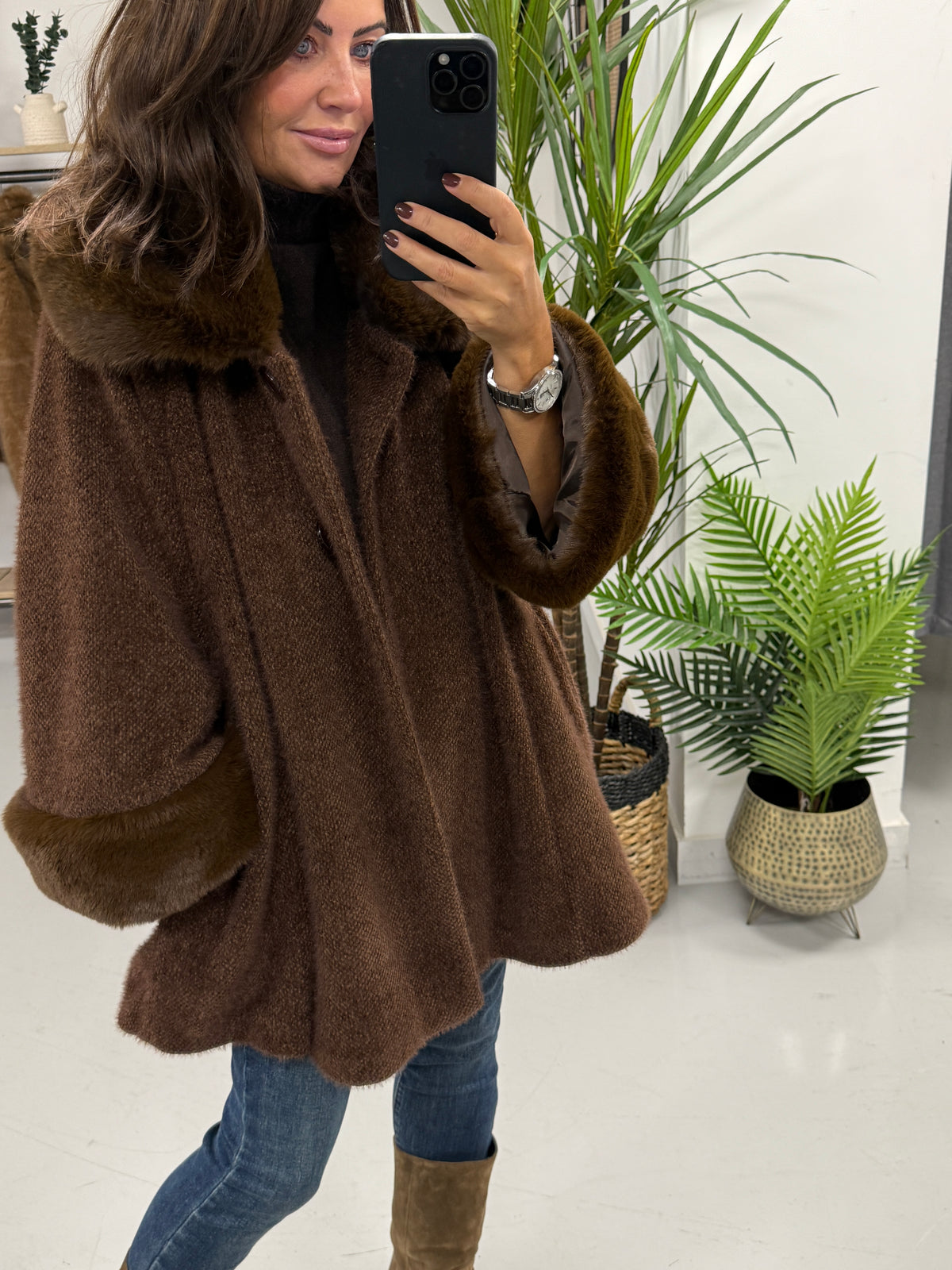 Kensington Swing Jacket - Chocolate