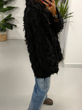 Shelby Shaggy Jacket - Black