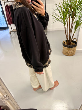 The “Check” Sweat - Black