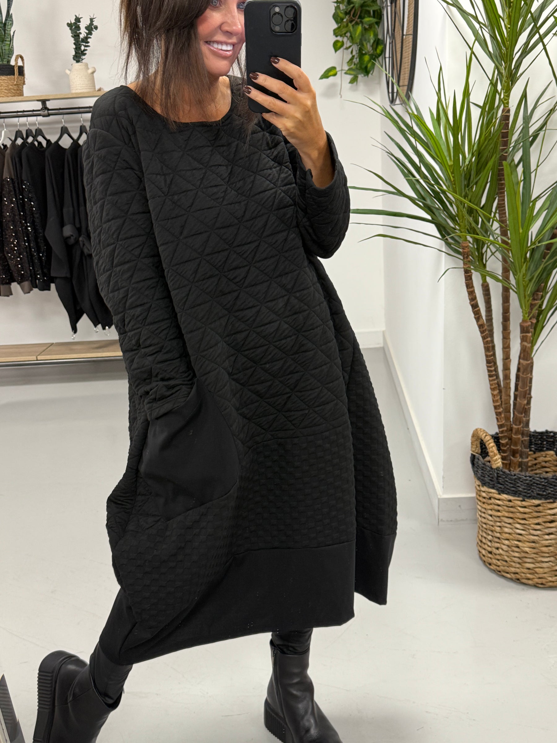 The Cosmo Cocoon Pocket Dress