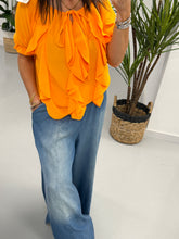 Summer Waterfall Blouse - Orange