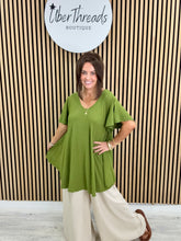 Heidi Swing Tunic - Olive Green