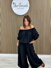 The Wilton Wide Leg Trousers - Black