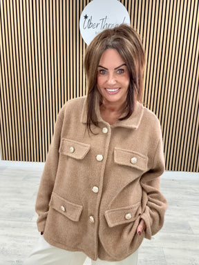 The Big Softie Military Jacket - Camel