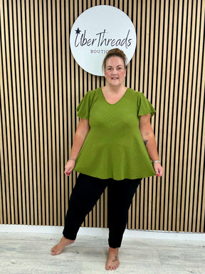 Heidi Swing Tunic - Olive Green