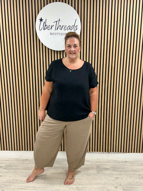 The New Town Jersey Joggers (Plus) - Mocha