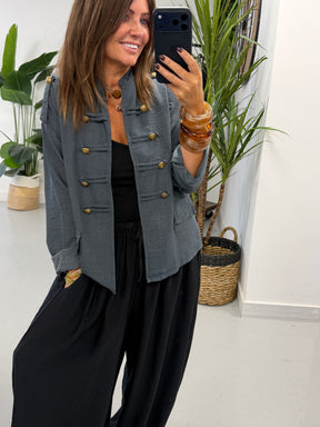 Military Jacket - Denim Blue