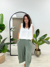 Ruched Vest - White
