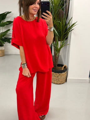 Military Two Piece - Red