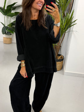 The Needlecord Tunic - Black