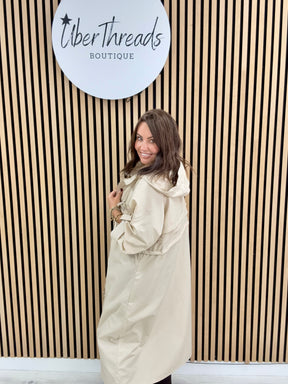 Fly Trench Jacket - Cream