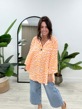 The Cotton Animal One Button - Orange/Lemon