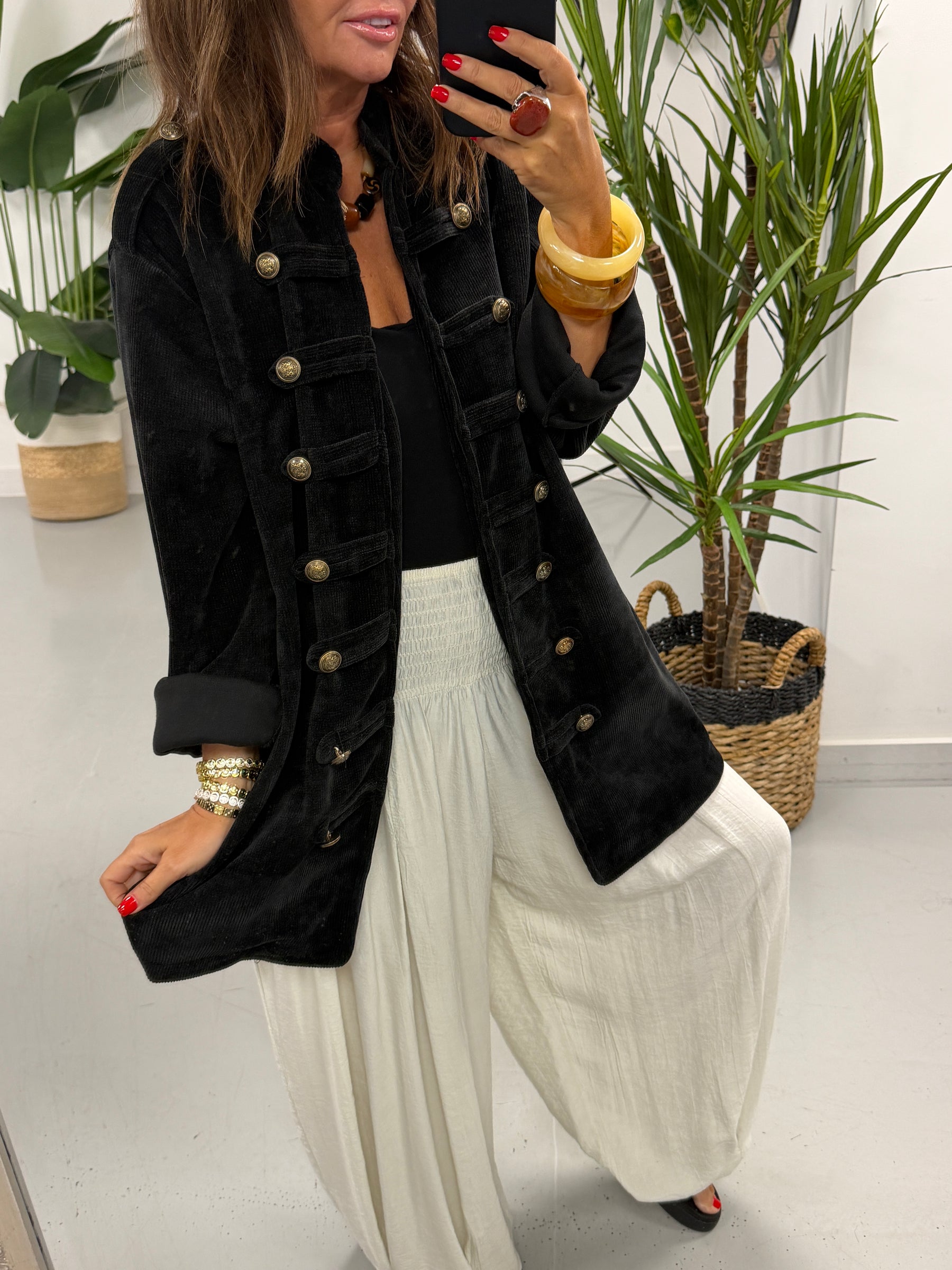 The Big Softie Military Jacket - Black