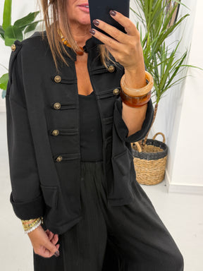 Zeta Otto Military Jacket - Black