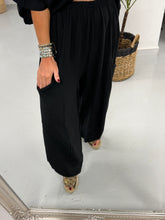 Sahara Seamed Barrel Trousers -  Black