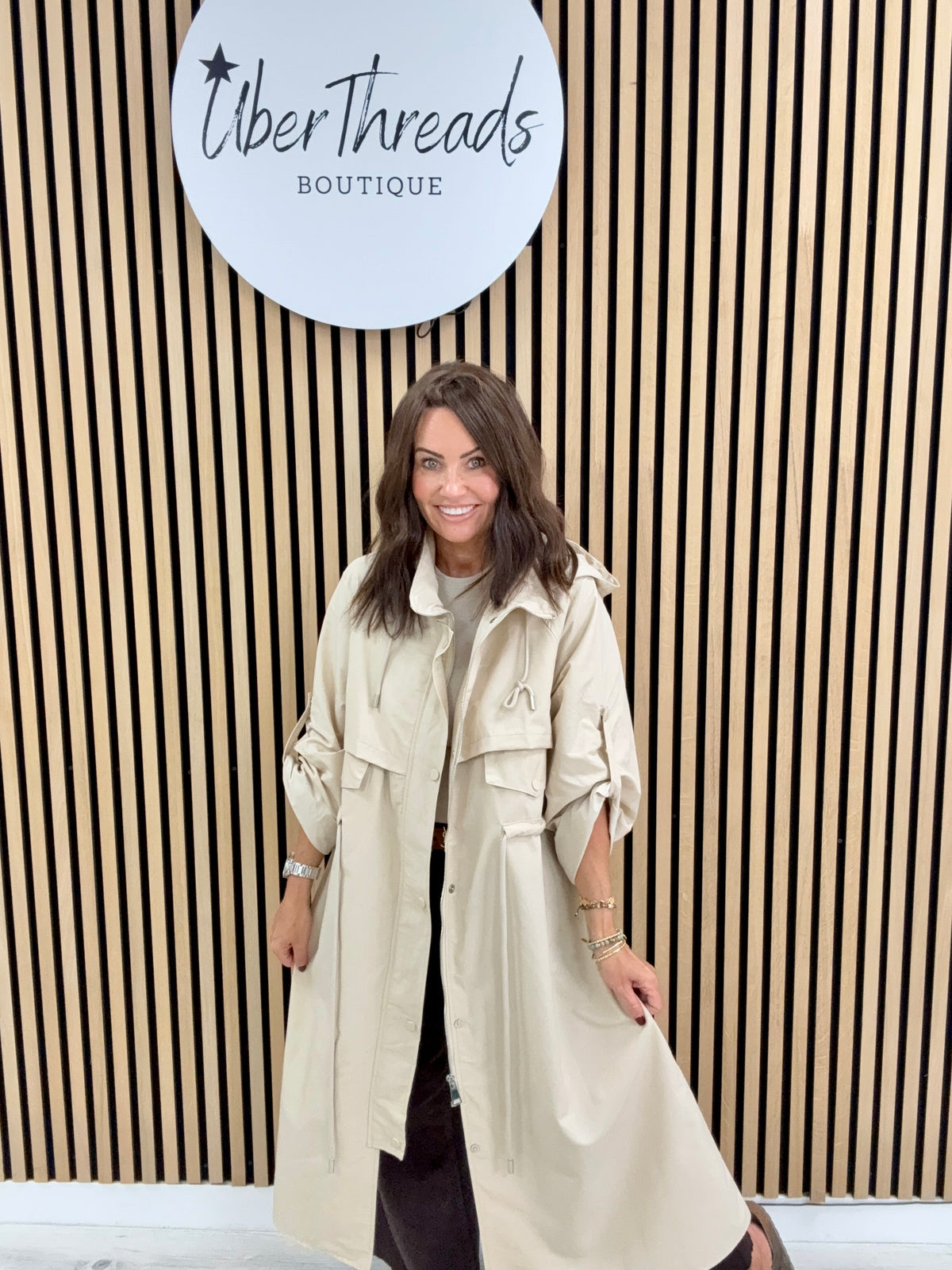 Fly Trench Jacket - Cream