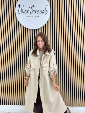 Fly Trench Jacket - Cream