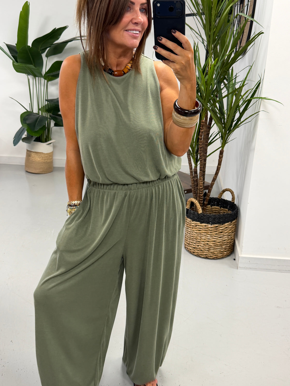 The Weekend Slouch Balloon Set - Khaki