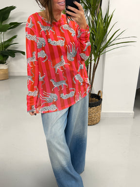 The Pink Leopard Mesh