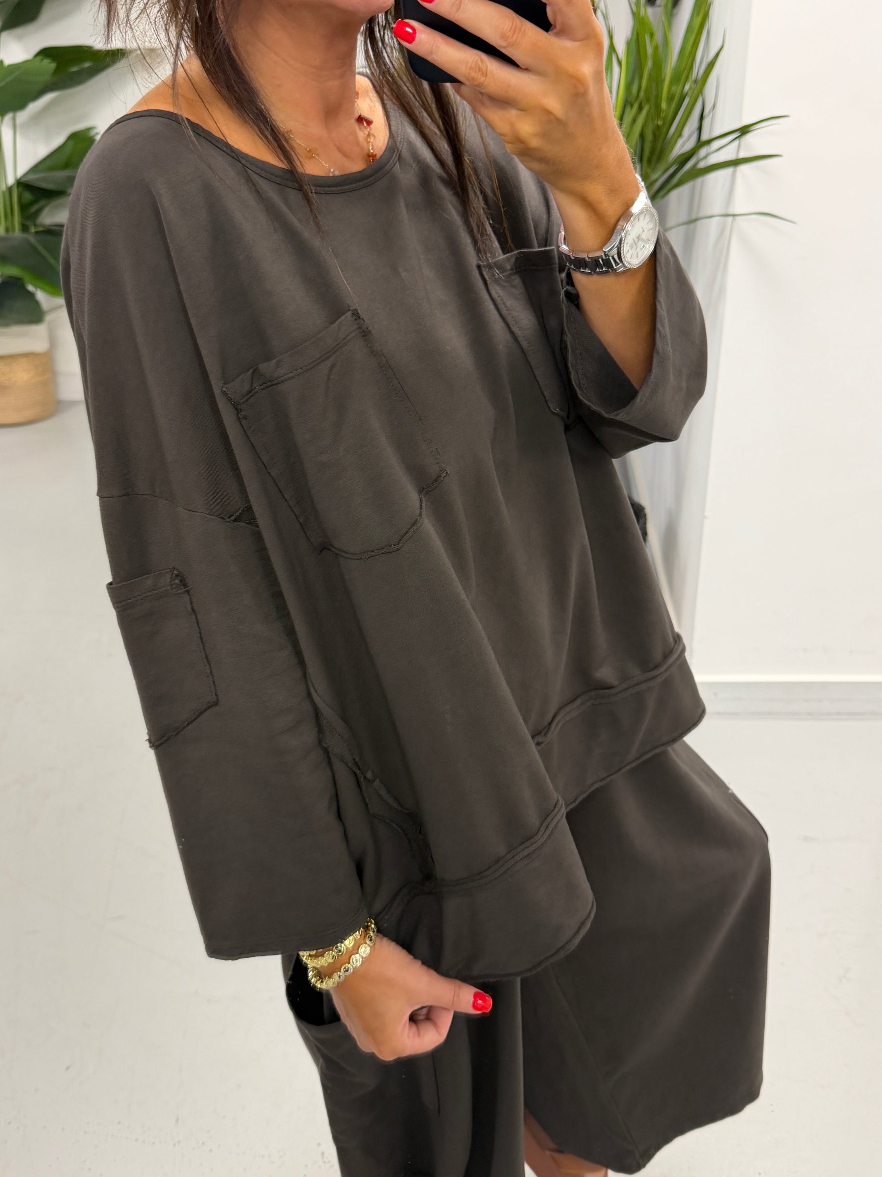 The Freestyle UTB Utility Jersey Top - Chocolate