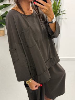 The Freestyle UTB Utility Jersey Top - Chocolate