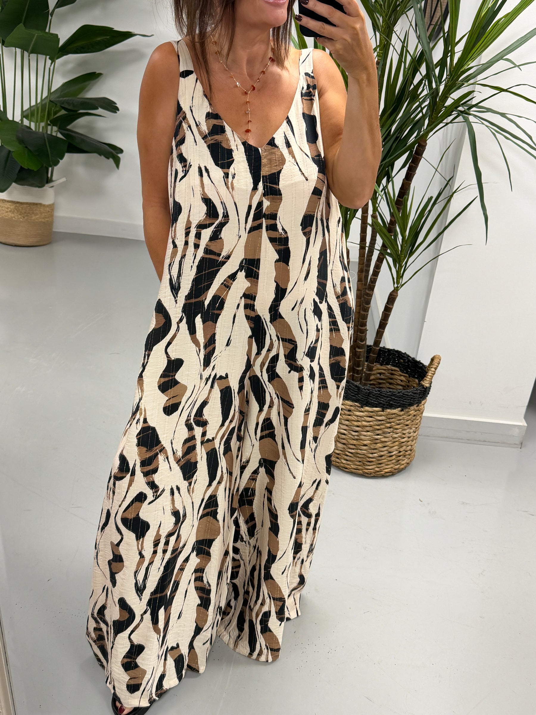The Wavy Animal Jumpsuit -