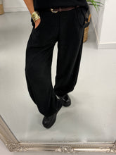 **Pre Order** The Cambridge Cord Barrel Trousers - Black (Size 10-14)