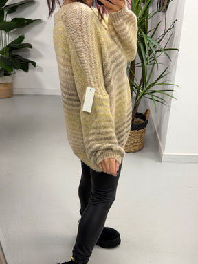 The Indie Rustic Stripe - Cream/Mocha (Size 12-18)