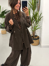 The Needlecord Button Blazer - Chocolate (Size 12-18)