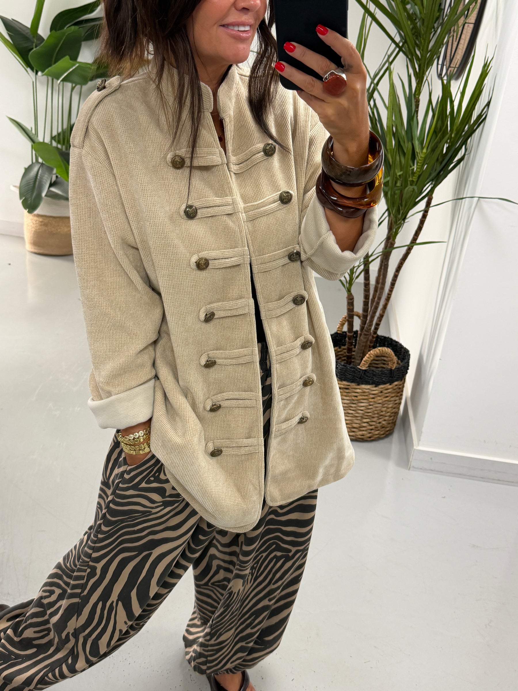 The Big Softie Military Jacket - Cream