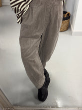 Jumbo Cord Barrel Trousers - Taupe (Size 10-14)