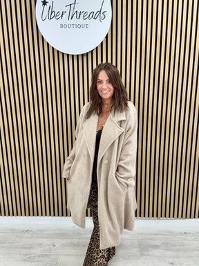The Boyfriend Blazer Coat - Oatmeal