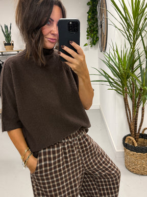Oakley Crop Sleeve Knit - Dark Chocolate (Due in next couple of days)