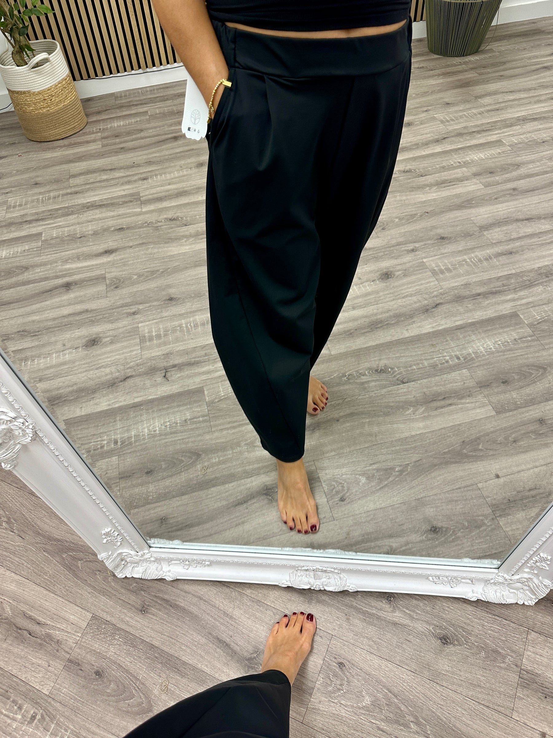 Hampton Scuba Seam Joggers - Black