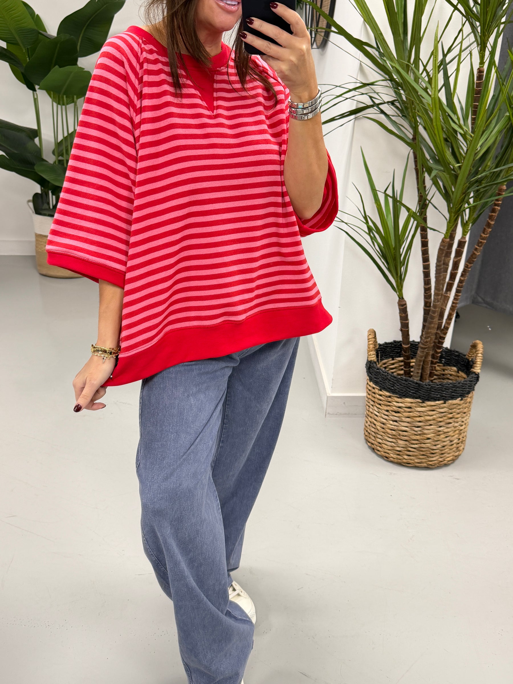 Relaxed Vibe Denim Look Pocket Trouser - Acid Blue