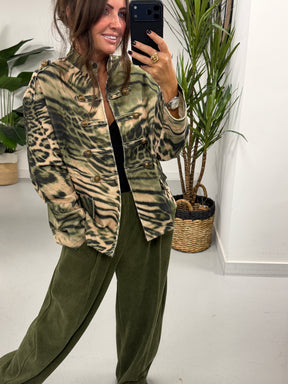 The Needlecord Military Jacket - Khaki (Size 12-16)