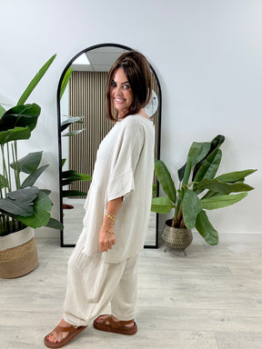 The Rustic Verona Co-Ord - Cream