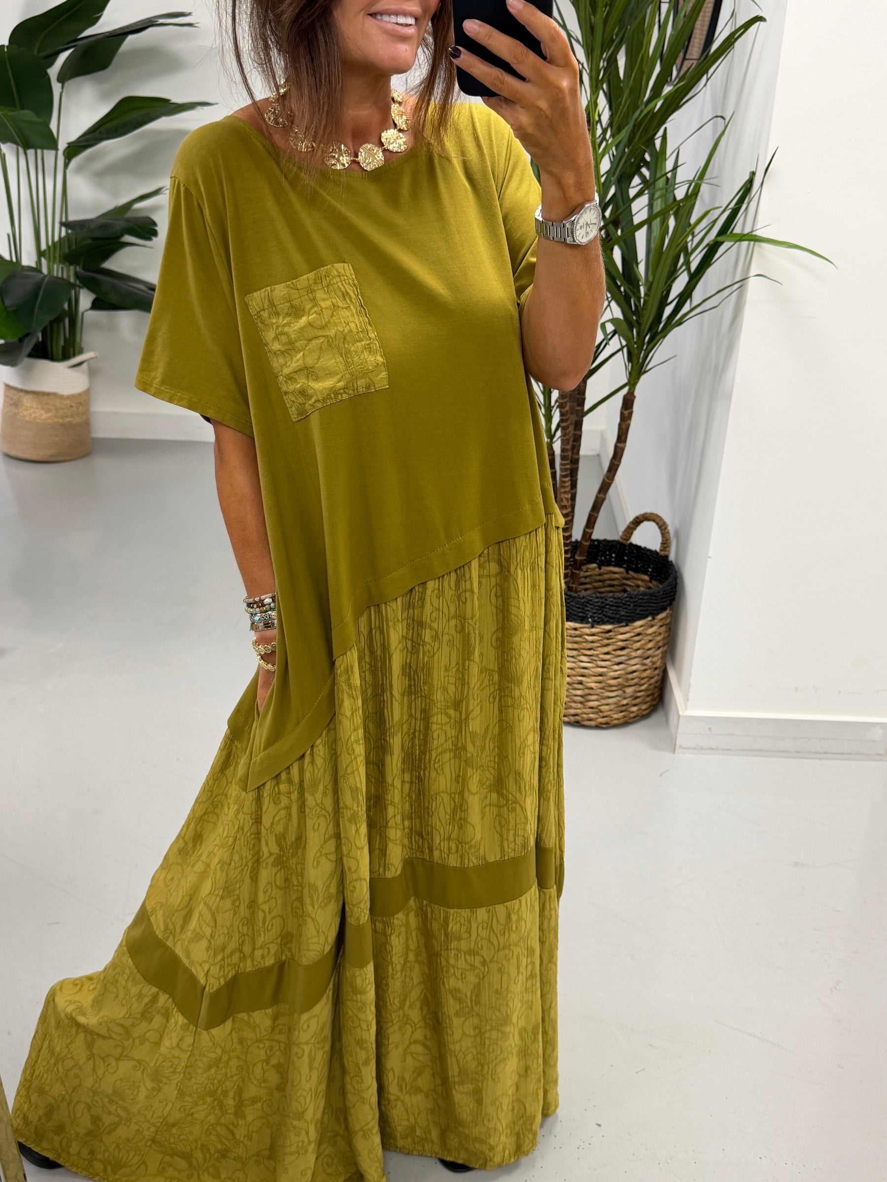 Harlow Vine Maxi - Olive