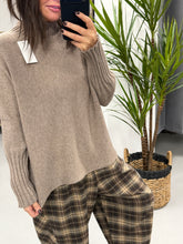 Ribbed Sleeve Knit - Oatmeal